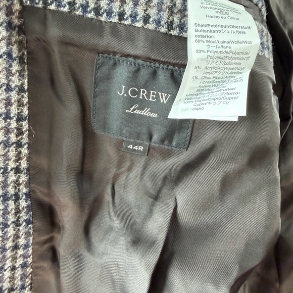 J. Crew Ludlow Coat Italian Wool Blend 44R Large $680 Retail NEW - Picture 8 of 13